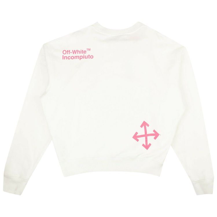 Off White Graphic Print Sweatshirt White