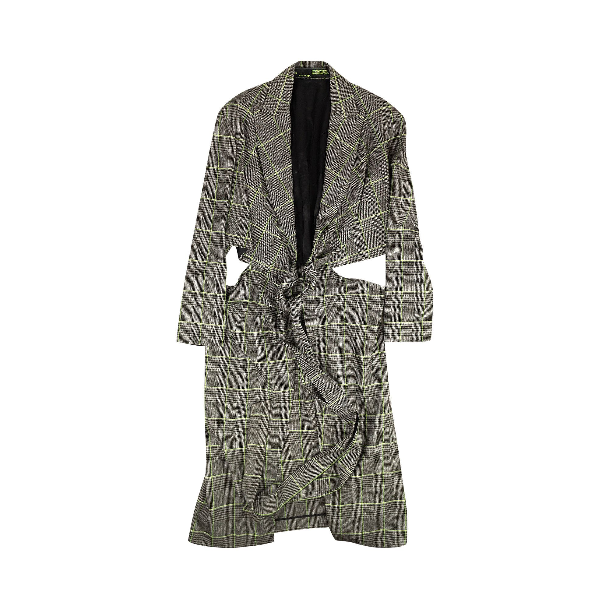 off white grey blazer dress