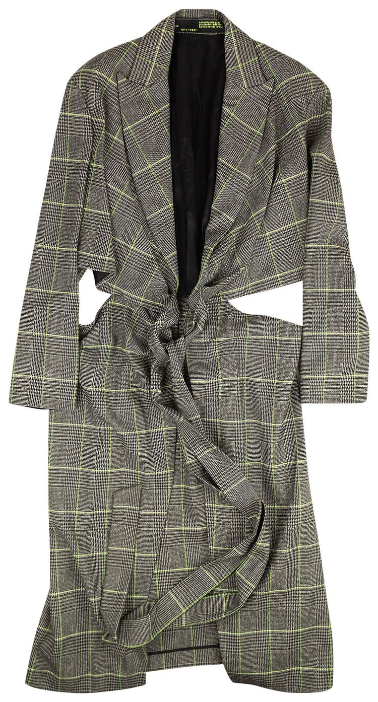 Off White Blazer Dress GreyGreen