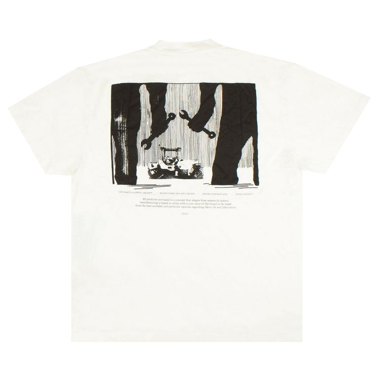 Off White Short Sleeve Shadow T Shirt White