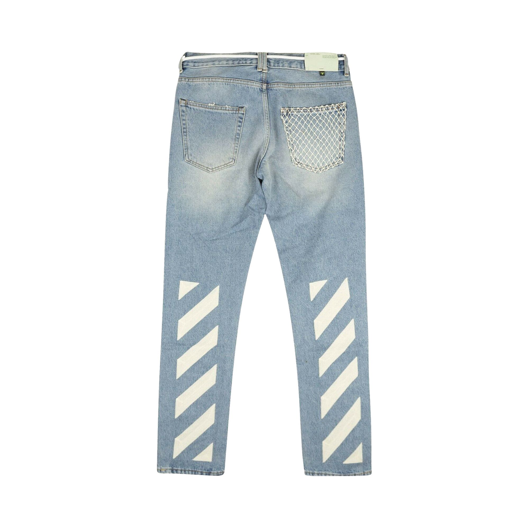 off-white デニム Buy Off-White Bleach Nikel Denim Jeans 'Blue
