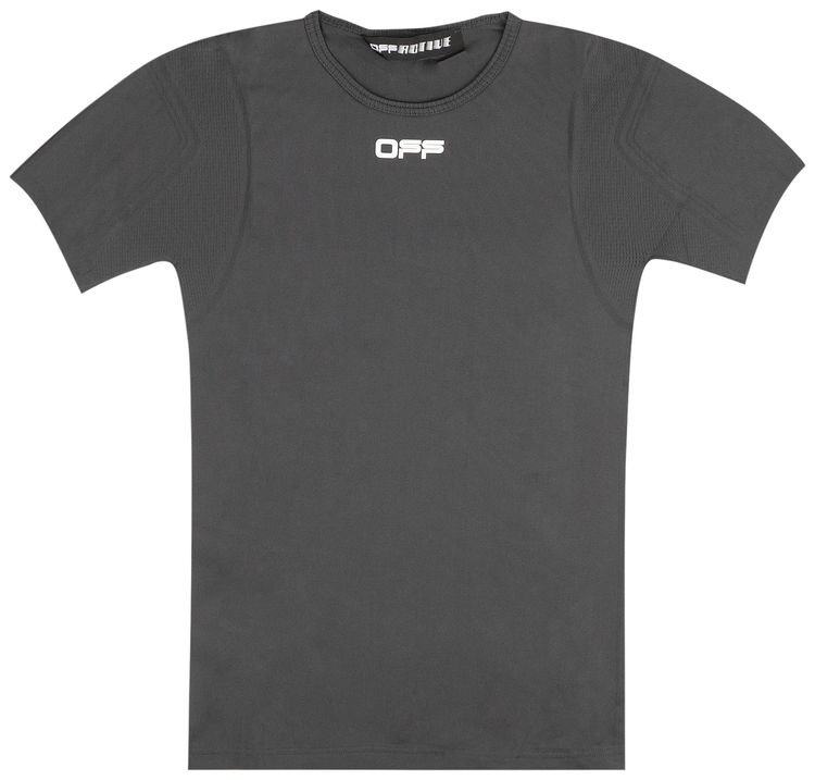 Off White Active Seamless T Shirt Grey