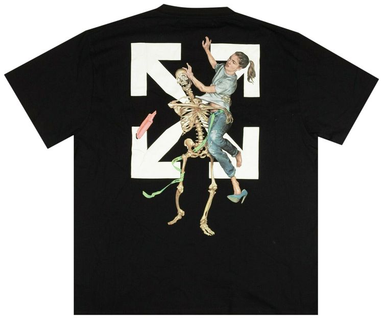 Off White Pascal Skeleton T Shirt Black
