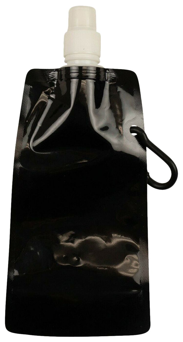 Off White Flexible Logo Water Bottle Black