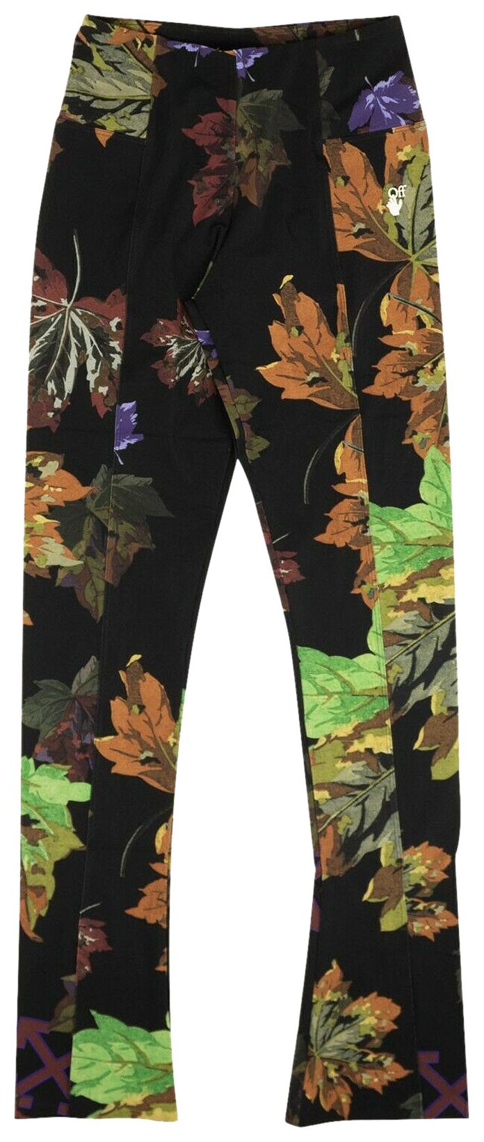 Off White Athleisure Printed Leggings Black