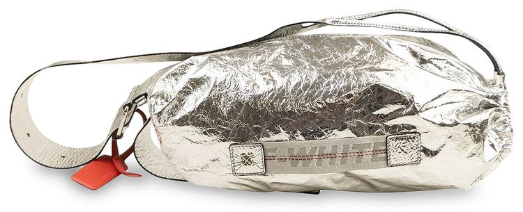 Off White Froisse Bum Bag Silver