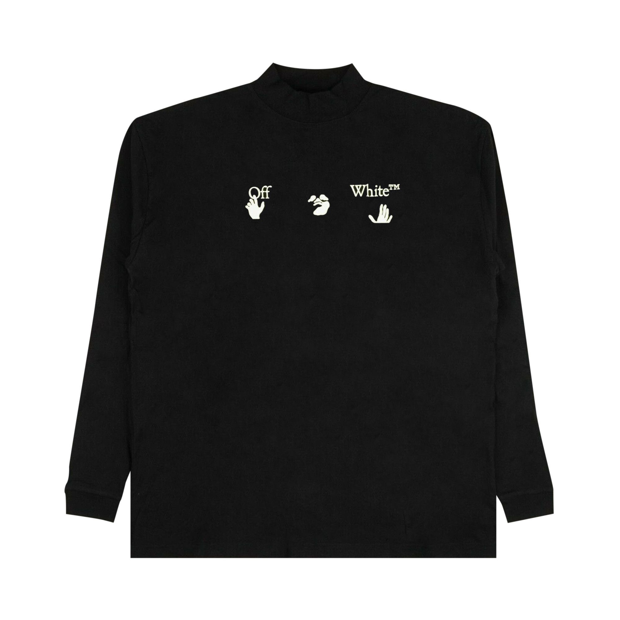Tシャツ・カットソー OFF WHITE Women Tunic Tops OWAD211C99JER00110011001 Black Off-White Logo-print cotton t-shirt - Black