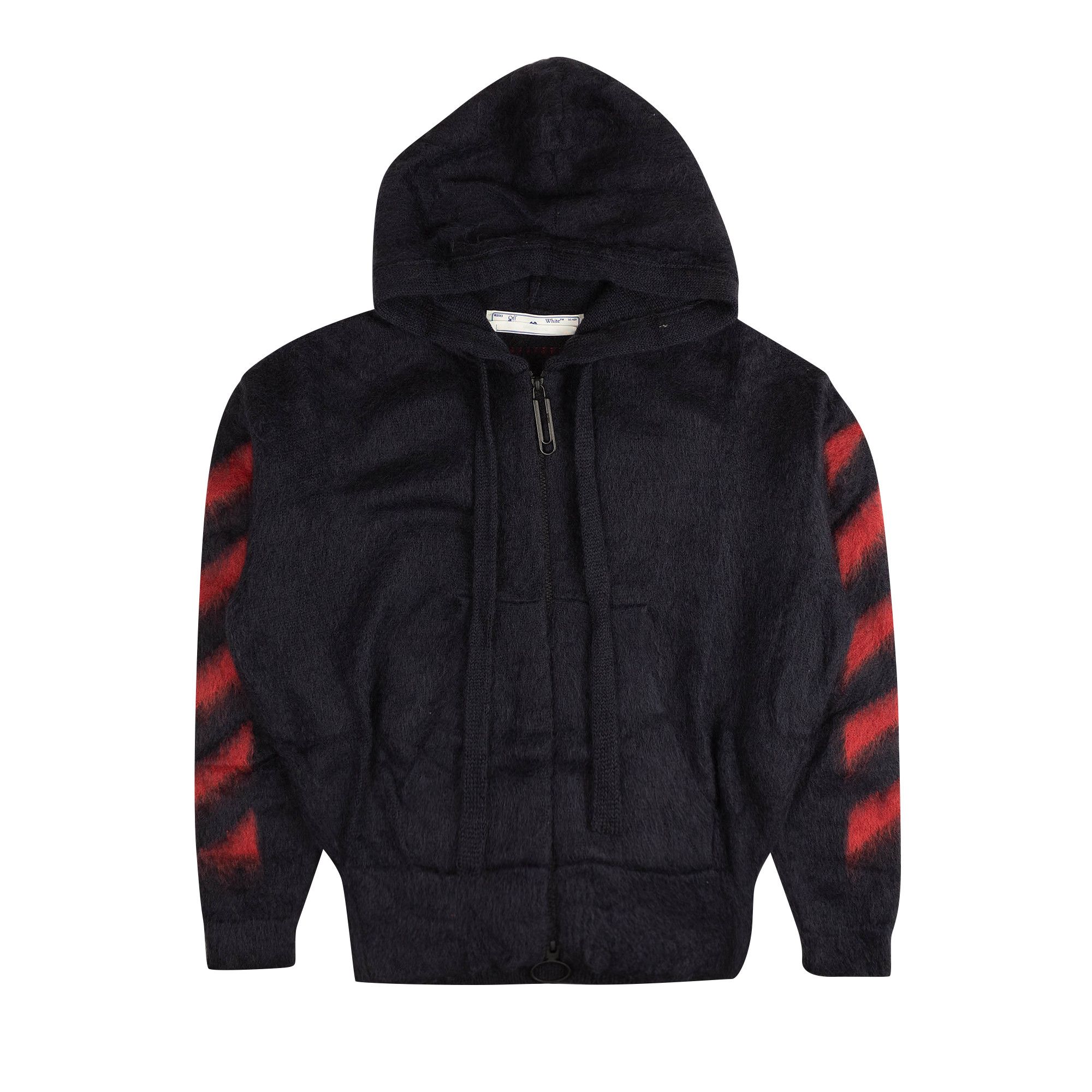 Navy off white hoodie top