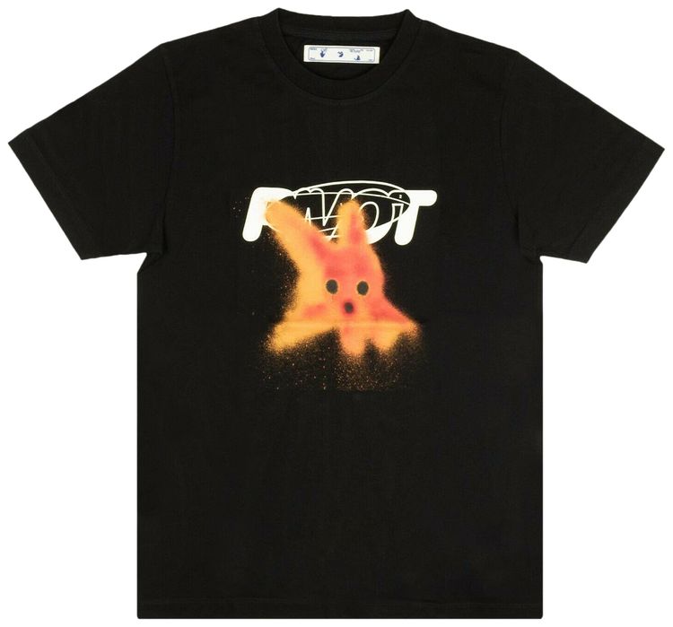 Off White Pivot Fish Slim T Shirt Black