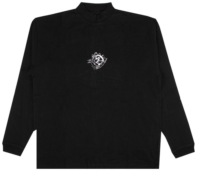 Off White Arrow Mock Neck T Shirt Black