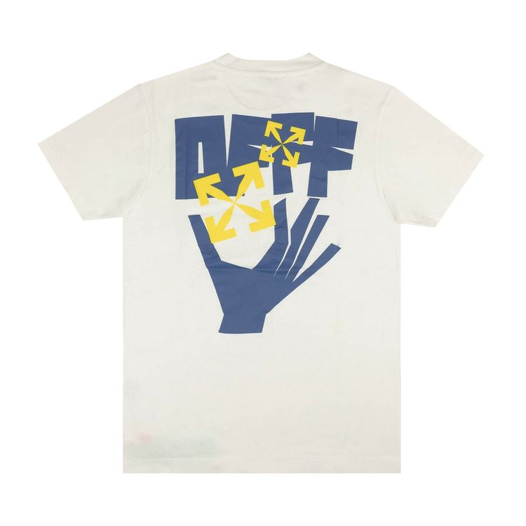 Off White Hands Arrows Slim T Shirt White