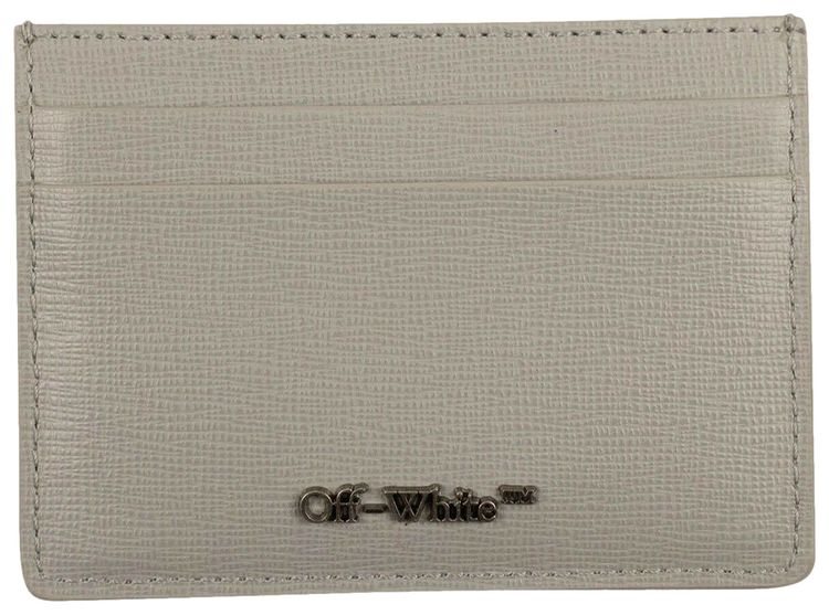 Off White Diagonal Cardholder GreyWhite