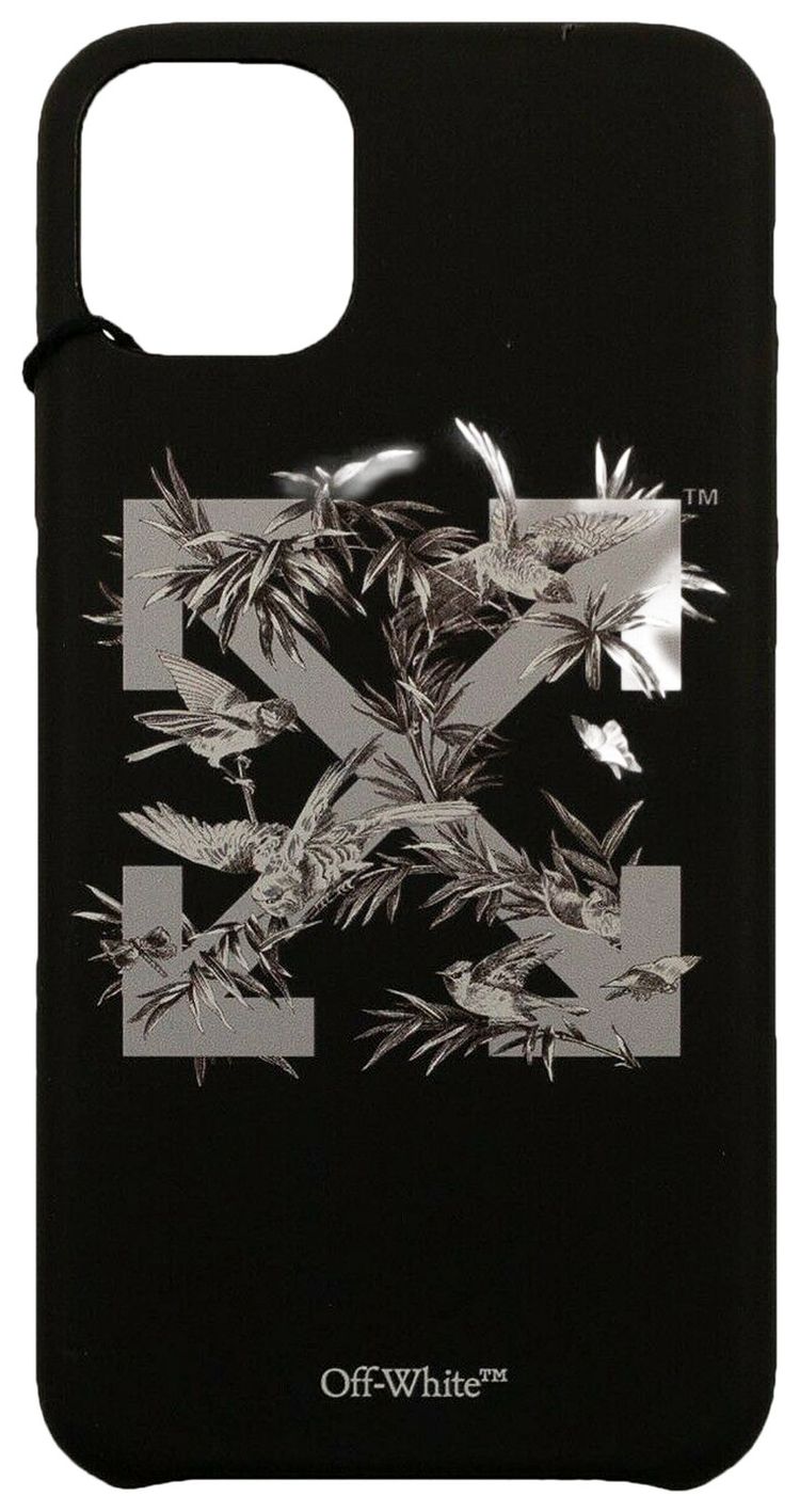 Off White Birds 11 iPhone Pro Max Case Black