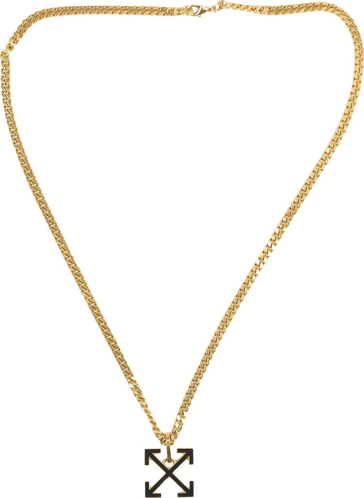Off-White Arrow Logo Necklace 'Gold/Black'