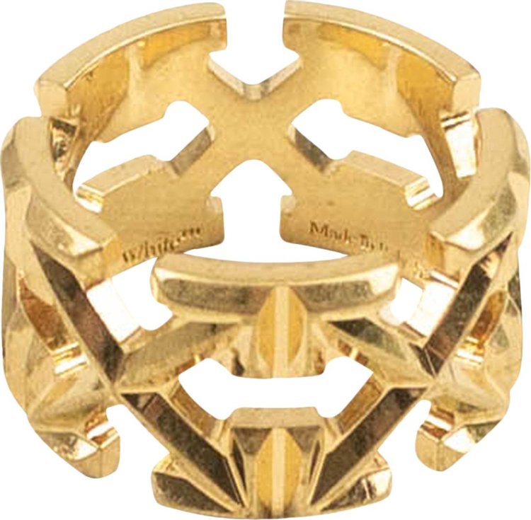 Off-White Arrow Logo Ring 'Gold'