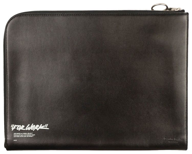 Off White Quote Document Holder Black