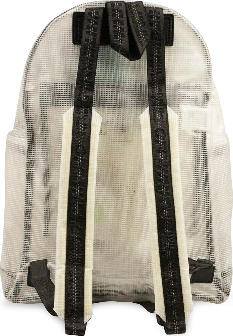 Off White Arrow PVC Backpack White