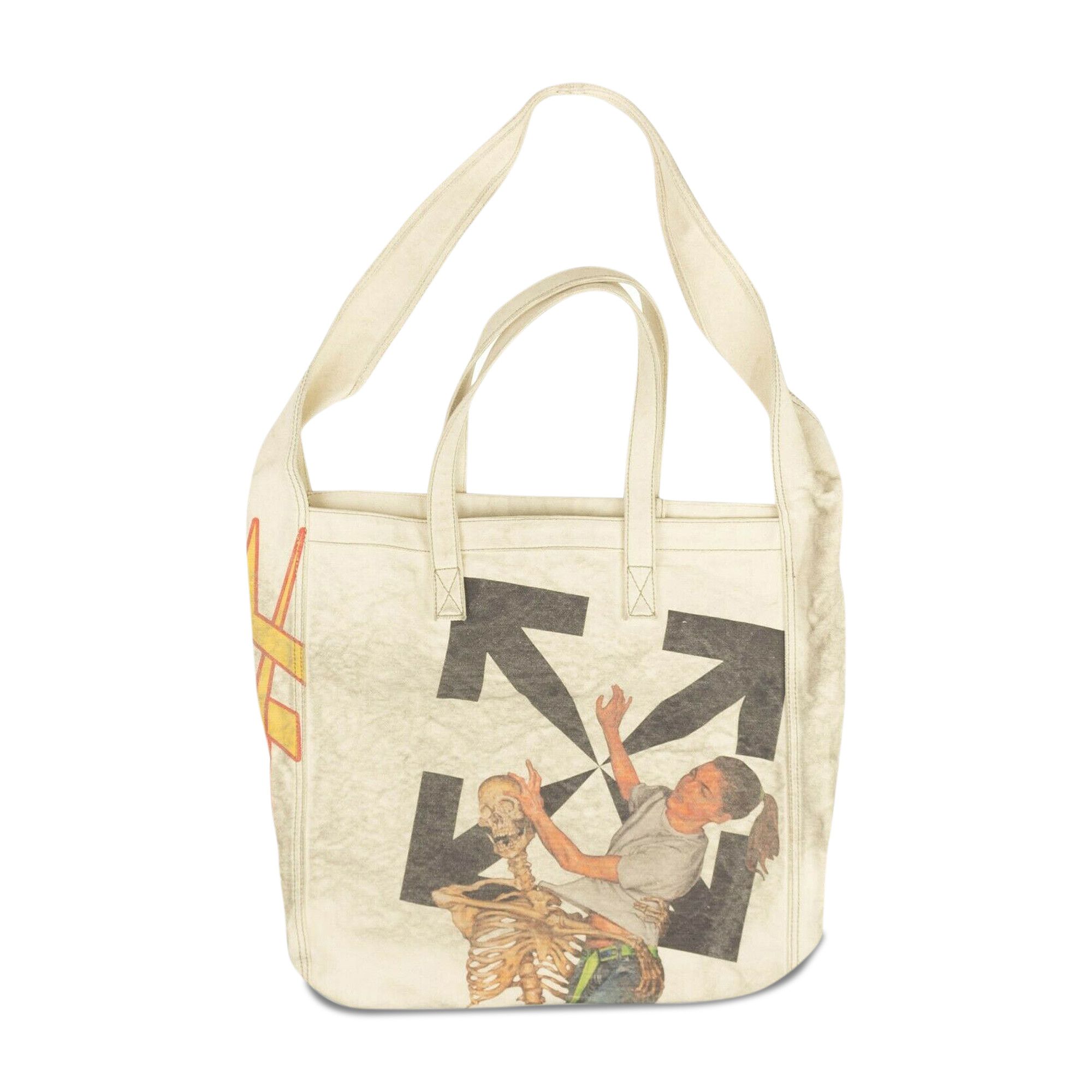 新品【 OFF-WHITE 】PASCAL CANVAS TOTE BAG Buy Off-White Pascal Canvas Tote Bag 'Beige