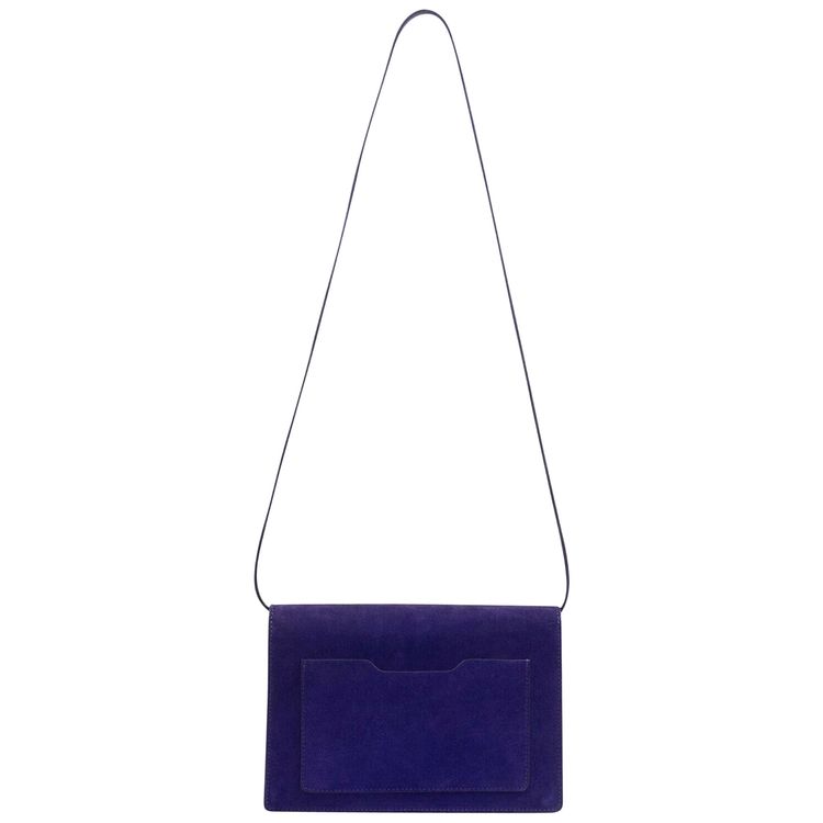 Off White Suede Jitney 10 Purse Violet