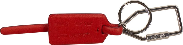 Off-White Ziptie Keyring Keychain 'Red'