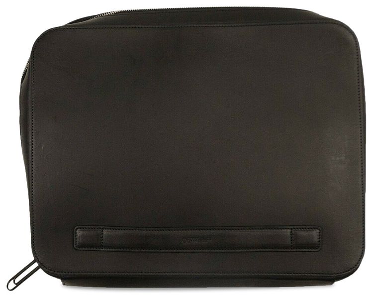 Off White Diag Formal Portfolio Black