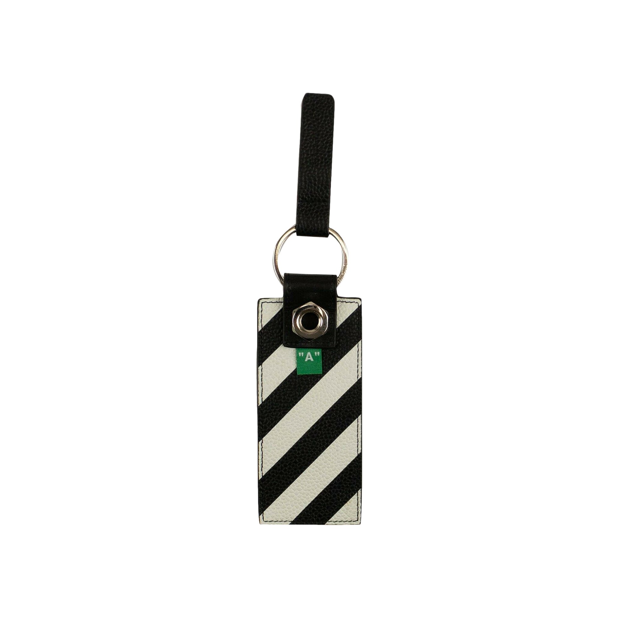 Buy Off-White Diag Stripe Key Chain 'Black' - OMNF015S19C440321001 ...