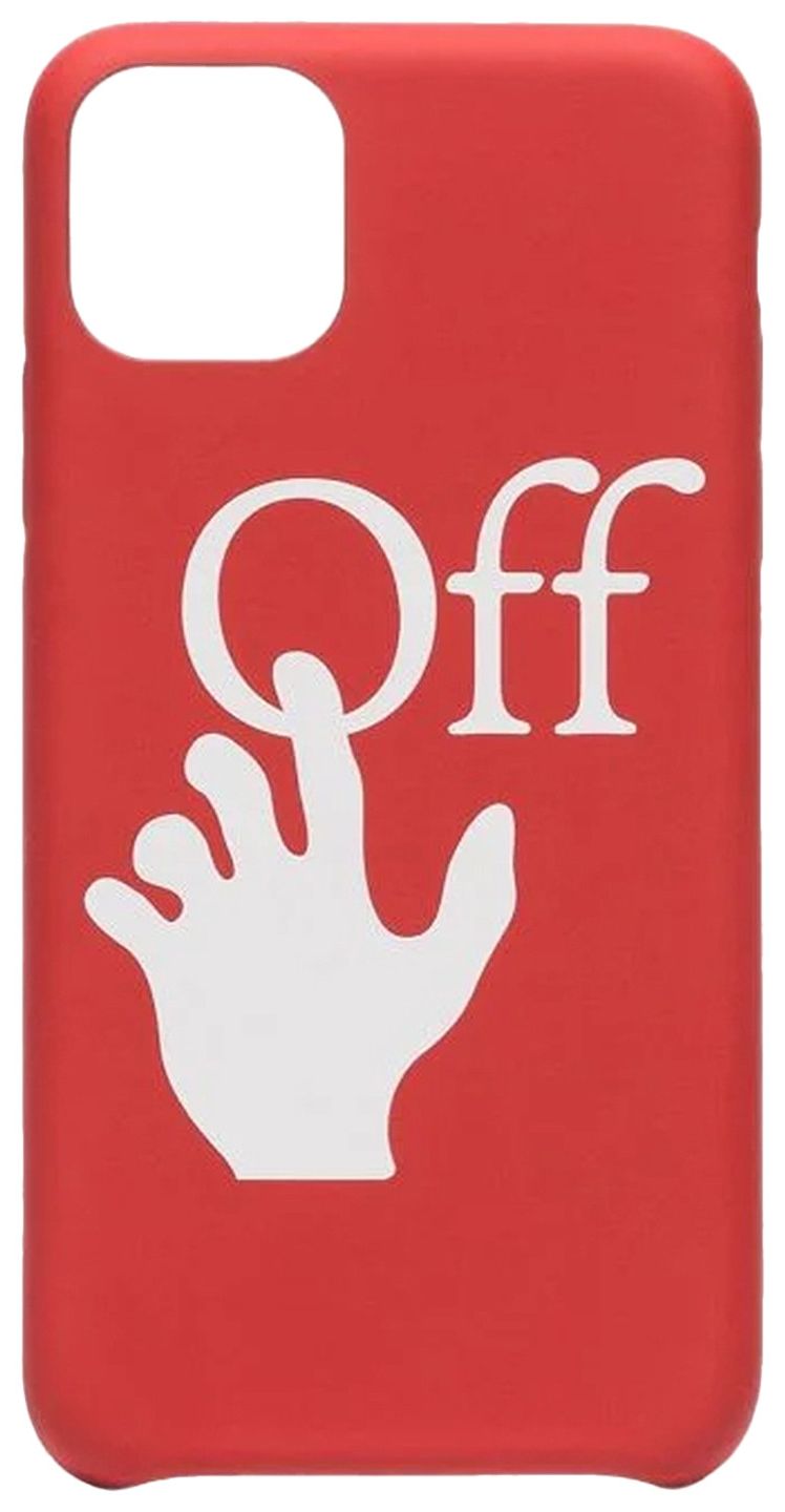 Off White Hand Logo iPhone 11 Case Red