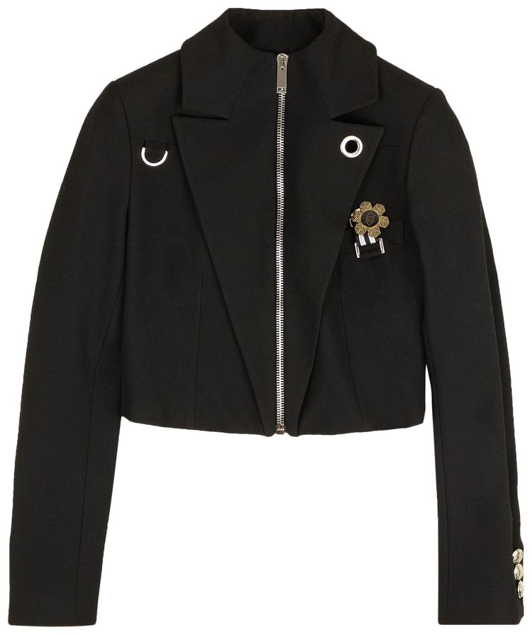 Palm Angels Medal Blazer Jacket Black