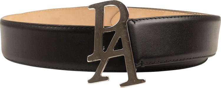 Palm Angels Leather Logo Belt 'Black'