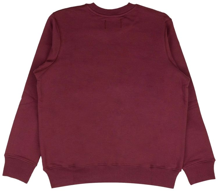 Casablanca Casa Airways Embroidered Crewneck Bordeaux