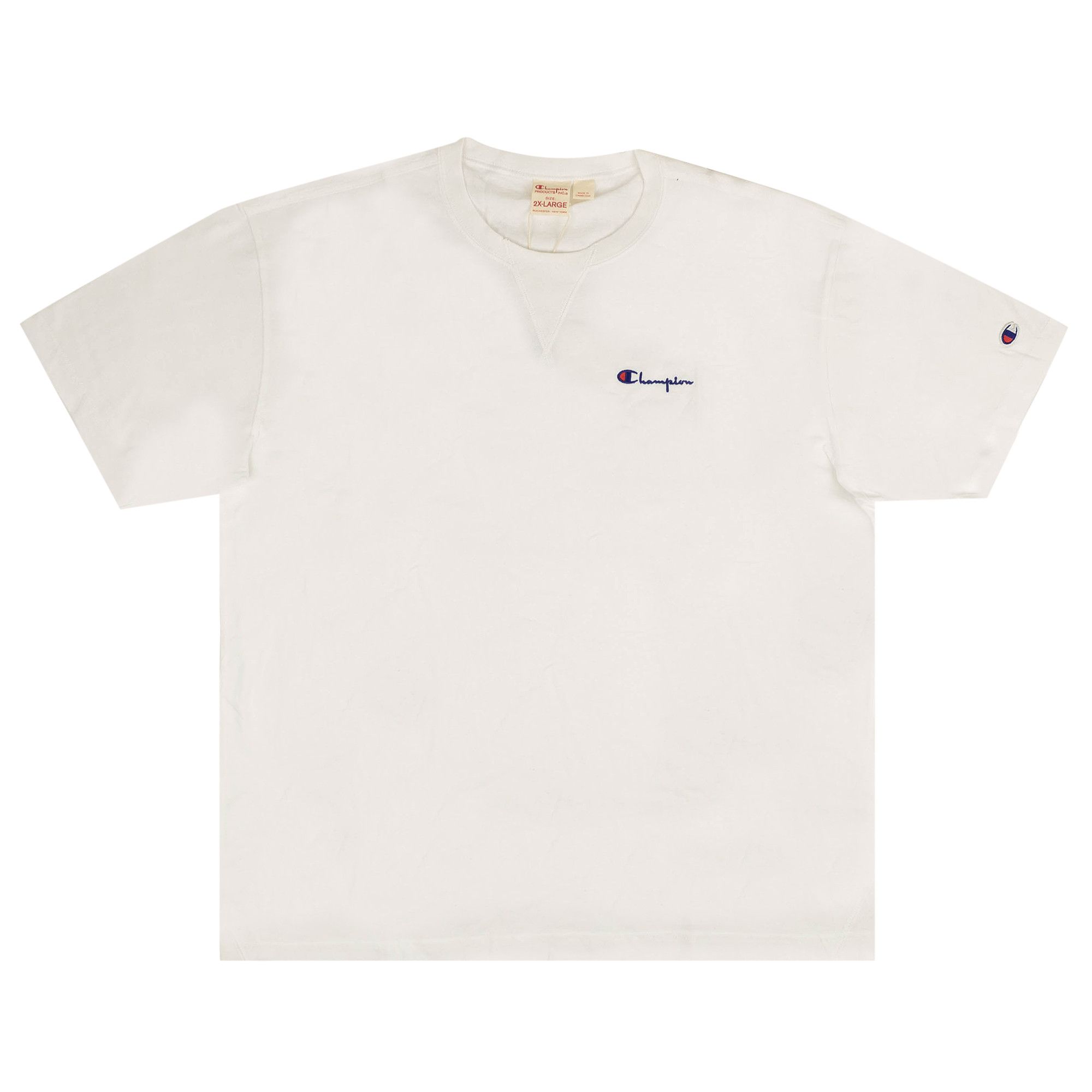 Short Sleeve Deconstructed Label T-Shirt-White main image 1