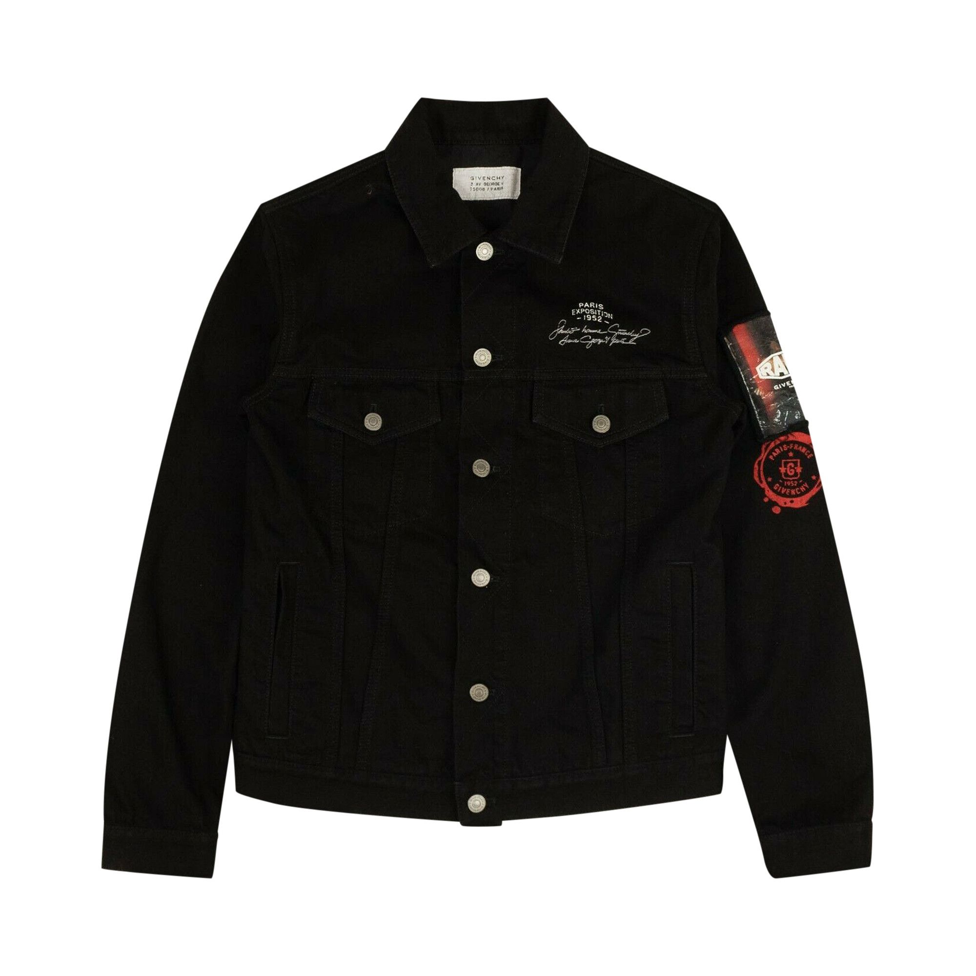 Buy Givenchy Paris Exposure Denim Jacket Black BM00MC50C3 001