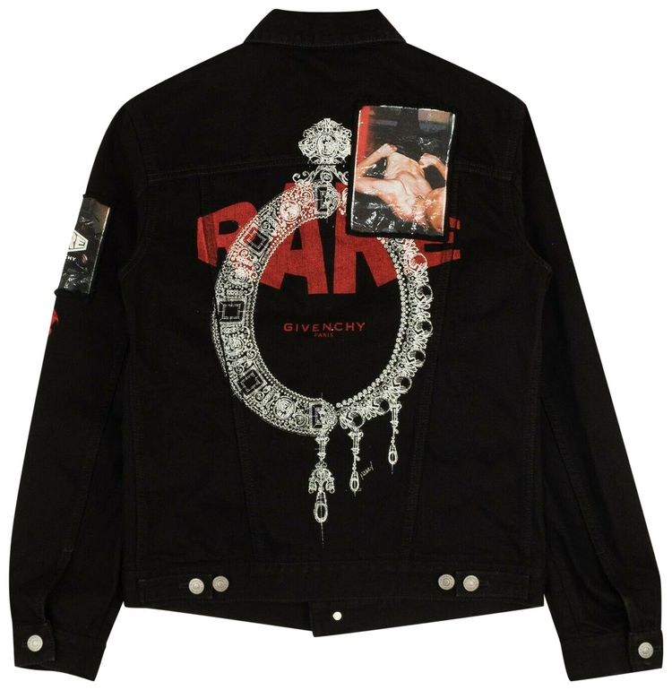 Givenchy Paris Exposure Denim Jacket Black