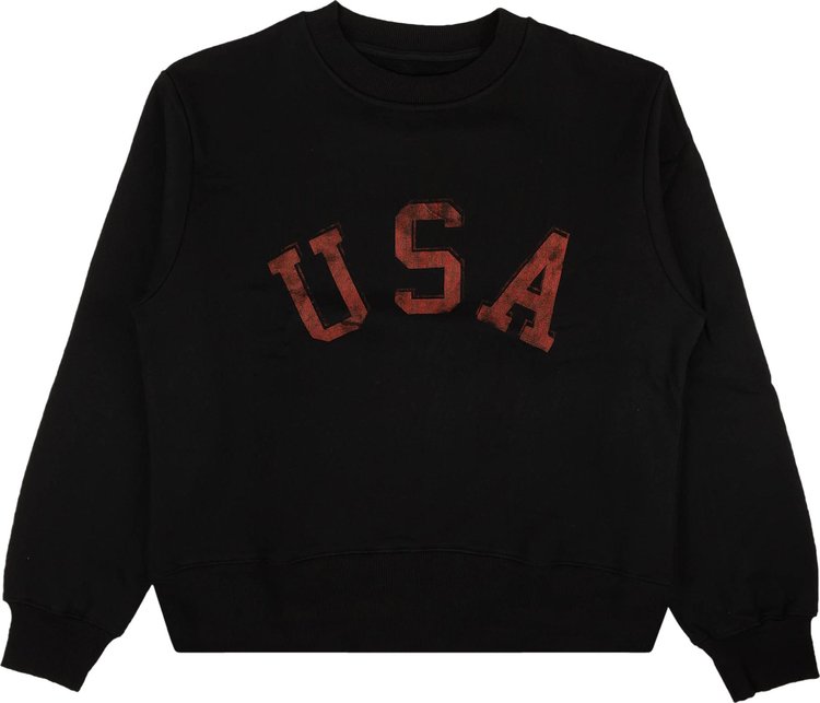 424 USA Crewneck Sweatshirt 'Black/Red'