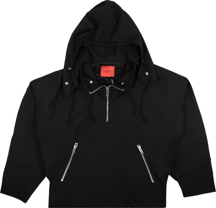 424 Half Zip Jacket Black