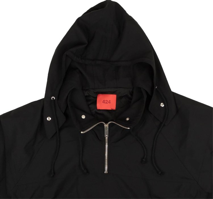 424 Half Zip Jacket Black