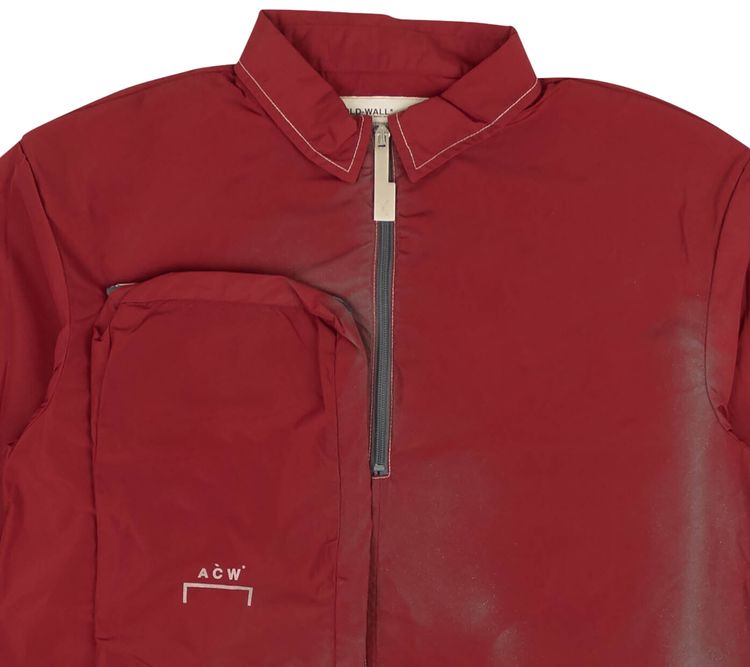 424 Half Zip Short Sleeve Shirt Red