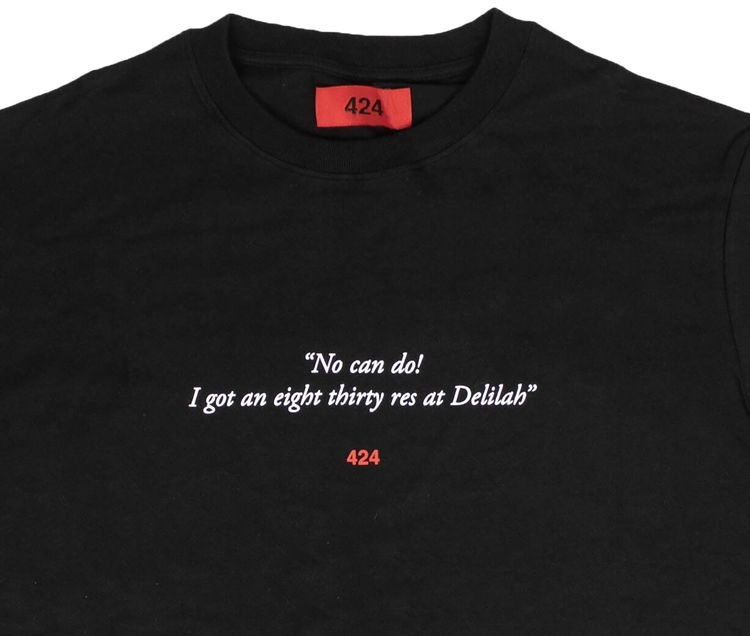 424 Logo Short Sleeve T Shirt Black