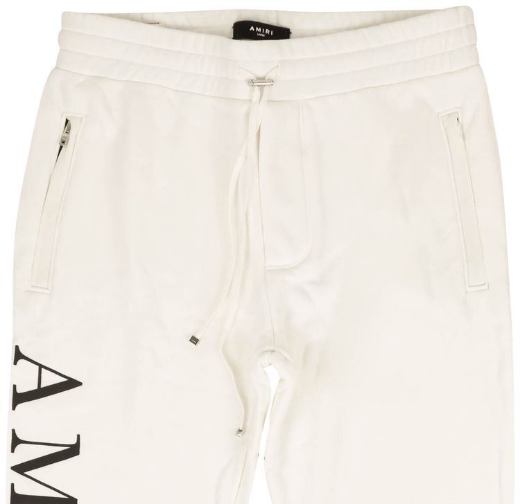 Amiri Large Logo Sweatpants White