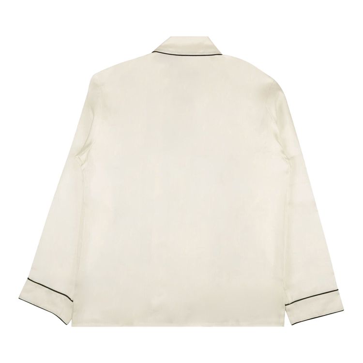 Amiri Beverly Hills Long Sleeve Pajama Shirt White