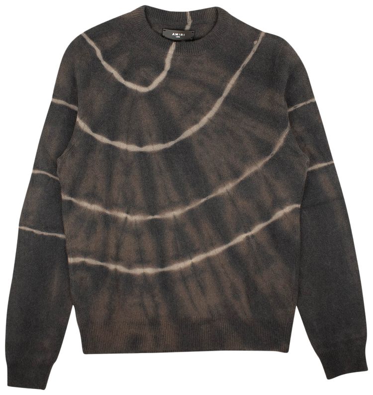 Amiri Multi Tie Dye Pullover Sweater Brown