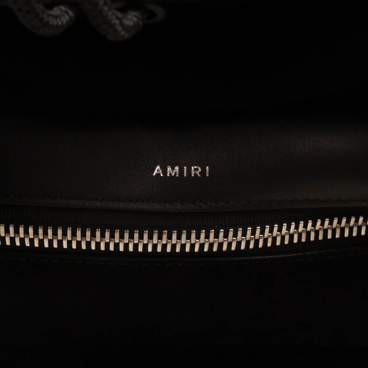 Amiri Velvet Rucksack Backpack Black