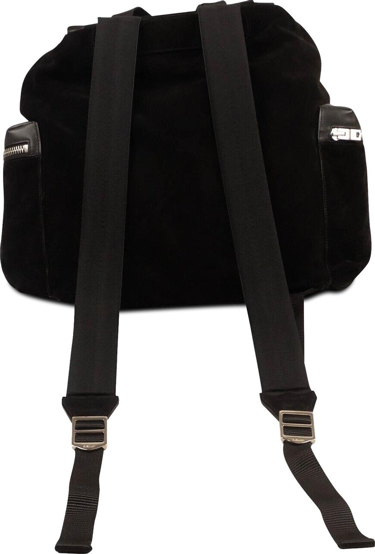 Amiri Velvet Rucksack Backpack Black