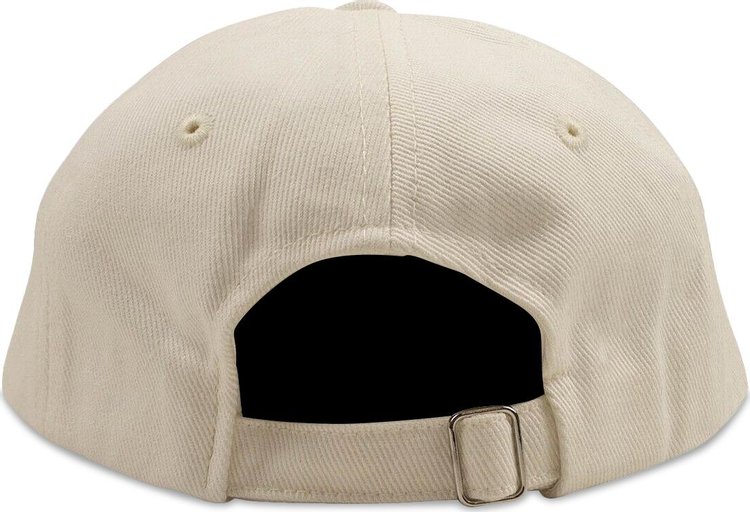 Casablanca Logo Patch Baseball Cap Off White