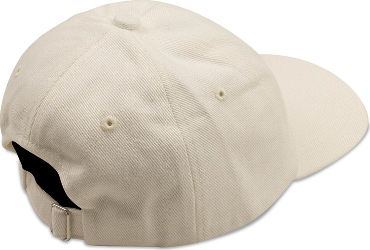 Casablanca Logo Patch Baseball Cap Off White