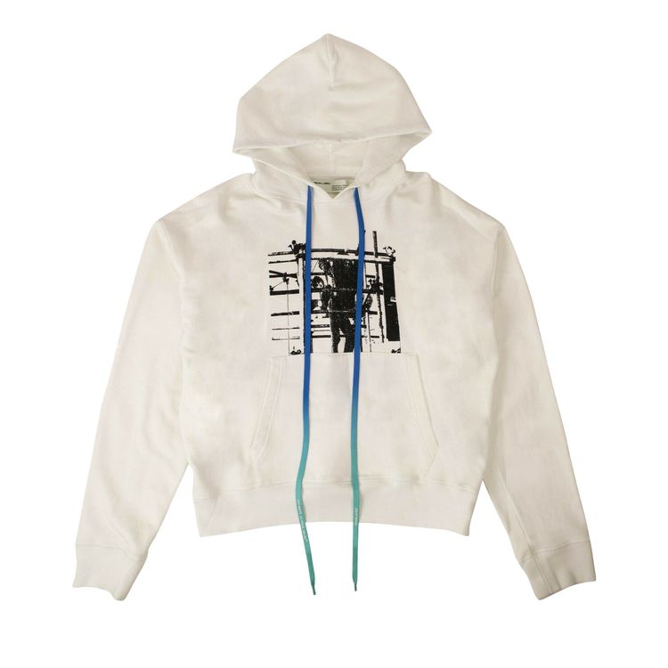 Off White Hooded Sweatshirt White