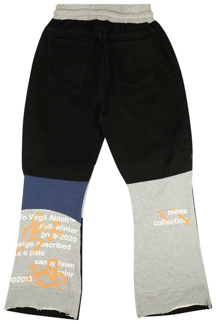 Off White Denim Sweatpant Jeans Black