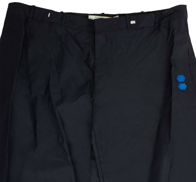 Off White Nylon Oversized Pants Black