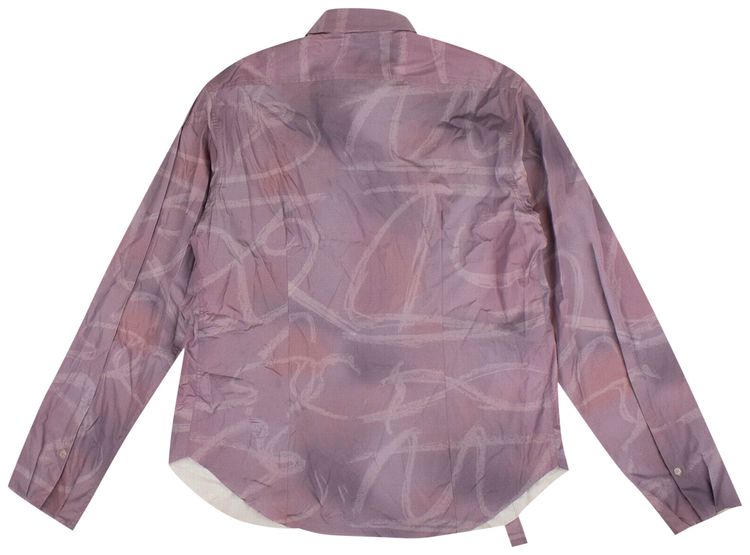 Off White Button Down Shirt Purple