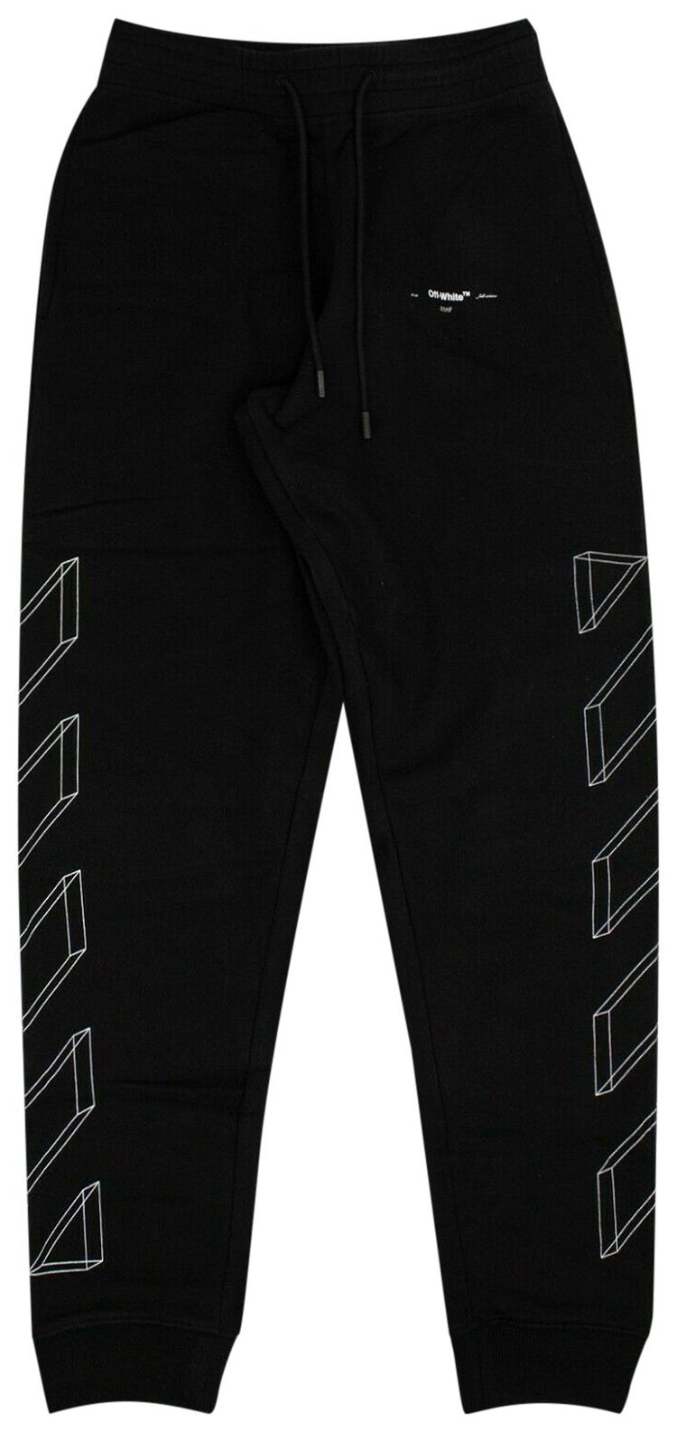 Off White 3D Print Sweatpants Black